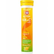 Altion Vitamin C 1000mg & Zinc 25mg Хранителна добавка с витамин C и цинк за подпомагане на имунната система и защита на клетките от оксидативен стрес с вкус на цитруси 20 ефервесцентни таблетки