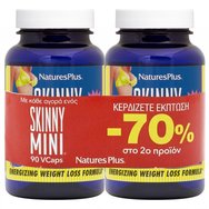 Natures Plus PROMO PACK Skinny Mini Dietary Supplement 2x90 Veg. Caps на специална цена