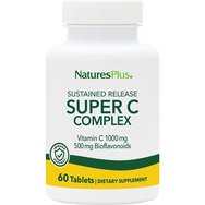 Natures Plus Promo Super C Complex 1000mg 60tabs & Vitamin D3 1000IU 180Softgels & Подарък Immune Zinc 60Lozenges