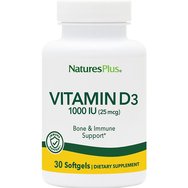 Natures Plus Promo Source Of Life Gold 30tabs & Подарък Vitamin D3 1000IU 30 Softgels