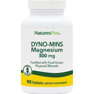 Natures Plus Promo Magnesium Dyno-Mins 300mg 120tabs (90tabs+30tabs Подарък)