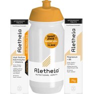 Vican Promo Aletheia High Sodium Electrolytes + Vitamins + Caffeine 18 Effer.tabs & Magnesium + Vitamin B6 20 Effer.tabs & Подарък Sport Bottle 500ml 1 бр