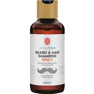 Vican Wise Men Beard & Hair Shampoo Spicy 200ml - Мъжки шампоан за коса и брада за почистване и овлажняване на коса и кожа с аромат на кардамон и горчив портокал Vican Wise Men Beard & Hair Shampoo Spicy 200ml - Мъжки шампоан за коса и брада за почистване и овлажняване на коса и кожа с аромат на кардамон и горчив портокал