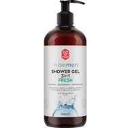 Vican Wise Men Shower Gel 3 in 1 Fresh 500ml - Мъжки почистващ и освежаващ душ гел с аромат на мускус и сандалово дърво с помпа Vican Wise Men Shower Gel 3 in 1 Fresh 500ml - Мъжки почистващ и освежаващ душ гел с аромат на мускус и сандалово дърво с помпа