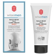 Vican Wise Men BAld Head 3 in 1 Care Cream Spicy 100ml - Слънцезащитен крем, успокояващ и защитен крем за скалп с аромат на кардамон и портокал