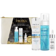 Froika Promo Morning Radiance & Lift Hyaluronic Foam 200ml & Ultra Lift Light Cream 50ml & Подарък Premium Intensive Drops 10ml & Подарък торбичка 1 бр - Хидратираща ежедневна почистваща пяна и лек крем против стареене за реконструкция и стягане и интензивни капки, които намаляват появата на фини линии и бръчки Froika Promo Morning Radiance & Lift Hyaluronic Foam 200ml & Ultra Lift Light Cream 50ml & Подарък Premium Intensive Drops 10ml & Подарък торбичка 1 бр - Хидратираща ежедневна почистваща пяна и лек крем против стареене за реконструкция и стягане и интензивни капки, които намаляват появата на фини линии и бръчки
