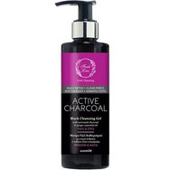 Fresh Line Fresh Cleansing Active Charcoal Black Cleansing Gel Черен почистващ гел с активен въглен за всички типове кожа, подходящ за лице и очи 220ml