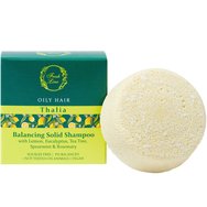 Fresh Line Thalia Oily Hair Balancing Solid Shampoo Твърд шампоан Thalia за балансиране на мазна коса с екстракти от евкалипт, чаено дърво, лимон и епилобиум 70g