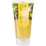Fresh Line Lemon & Grapefruit Shower Scrub Свеж и ревитализиращ ексфолиант за тяло под душа с натурален състав с лимон и грейпфрут 150ml