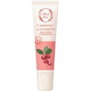 Fresh Line Juicy Colour & Nourishment Cranberry Tint Lip & Cheek Balm 10ml - Балсам за устни и бузи с червена боровинка, масло от бадеми, масло от слънчоглед и растителен восък Карнауба