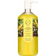 Fresh Line Fresh Bar Lemon & Grapefruit Shower Gel Juicy Lemon Cheesecake Свеж и ободряващ душ-гел за тяло с натурален състав с Лимон & Грейпфрут 1Lt