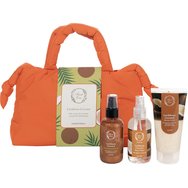 Fresh Line Promo Caribbean Coconut Shower Scrub 150ml & Coconut Body Water 150ml & Shimmering Body Oil 150ml & Подарък несесер 1 брой