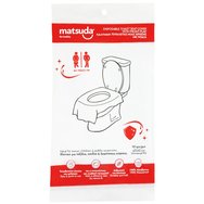 Matsuda Disposable Toilet Seat Cover with Front Flap Калъф за тоалетна седалка за еднократна употреба с предпазна престилка 10 броя