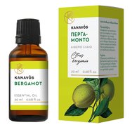 Kanavos Bergamot Essential Oil 20ml - бергамот - Етерично масло за естествено ароматизиране на пространството, подходящо за инхалации, което предлага релаксация и благополучие