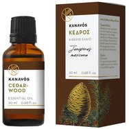 Kanavos Cedarwood Essential Oil 20ml - Кедър - Етерично масло за естествено ароматизиране на пространството, подходящо за инхалации, което предлага релаксация и благополучие