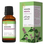 Kanavos Peppermint Essential Oil 20ml - Мента - Етерично масло за естествено ароматизиране на пространството, подходящо за инхалации, което предлага релаксация и благополучие Kanavos Peppermint Essential Oil 20ml - Мента - Етерично масло за естествено ароматизиране на пространството, подходящо за инхалации, което предлага релаксация и благополучие