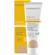 Pharmasept Heliodor Face Tinted Sun Cream Spf50, 50ml - Слънцезащитен крем за лице с висока защита с цвят за равномерно покритие и матов ефект Pharmasept Heliodor Face Tinted Sun Cream Spf50, 50ml - Слънцезащитен крем за лице с висока защита с цвят за равномерно покритие и матов ефект