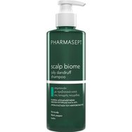 Pharmasept Scalp Biome Oily Dandruff Shampoo 400ml - Шампоан против мазен пърхот с пребиотици и растителни екстракти Pharmasept Scalp Biome Oily Dandruff Shampoo 400ml - Шампоан против мазен пърхот с пребиотици и растителни екстракти