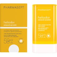 Pharmasept Heliodor Spf50 Mineral Face & Body Sunstick Слънцезащитен стик за лице & тяло с висока защита от цинков оксид 25g