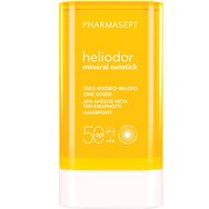 Pharmasept Heliodor Spf50 Mineral Face & Body Sunstick Слънцезащитен стик за лице и тяло с много висока защита и цинков оксид 25g