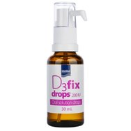 Intermed D3 Fix Drops Oral Solution Drops 30ml - Хранителна добавка с Витамин  D3- капки  за покриване на повишените изисквания на организма 30ml Intermed D3 Fix Drops Oral Solution Drops 30ml - Хранителна добавка с Витамин  D3- капки  за покриване на повишените изисквания на организма 30ml