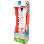 Intermed Babyderm Sunscreen Cream Spf30, 300ml - Слънцезащитен лосион за лице и тяло със 100% естествени филтри, подходящ за бебета и деца Intermed Babyderm Sunscreen Cream Spf30, 300ml - Слънцезащитен лосион за лице и тяло със 100% естествени филтри, подходящ за бебета и деца