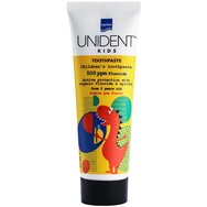 Intermed Unident Kids Toothpaste 500ppm Fluoride 2+ Years Bubblegum Flavor 50ml