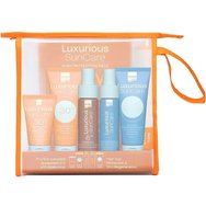 Luxurious SunCare Promo High Sun Protection & Skin Regeneration Travel Kit 1 бр - Слънцезащитен крем за тяло с висока защита и слънцезащитен крем за лице с висока защита и олио за тен с ниска защита и хидратиращ антиоксидантен спрей за лице и тяло и освежаващ хидратиращ гел за след слънце Luxurious SunCare Promo High Sun Protection & Skin Regeneration Travel Kit 1 бр - Слънцезащитен крем за тяло с висока защита и слънцезащитен крем за лице с висока защита и олио за тен с ниска защита и хидратиращ антиоксидантен спрей за лице и тяло и освежаващ хидратиращ гел за след слънце