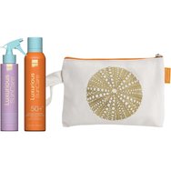 Luxurious SunCare Promo Hair Protection Spray 200ml & Antioxidant Sunscreen Invisible Spray Spf50+, 200ml & Подарък торбичка 1 бр Luxurious SunCare Promo Hair Protection Spray 200ml & Antioxidant Sunscreen Invisible Spray Spf50+, 200ml & Подарък торбичка 1 бр