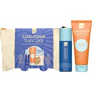 Luxurious SunCare Promo Q10 Repairing Serum 50ml & High Protection Face Cream Spf50, 75ml & Подарък торбичка 1 бр Luxurious SunCare Promo Q10 Repairing Serum 50ml & High Protection Face Cream Spf50, 75ml & Подарък торбичка 1 бр