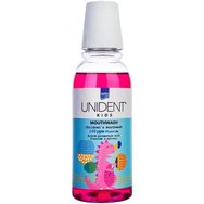 Intermed Unident Kids Promo Toothpaste 1400ppm Fluoride 6+ Years Bubblegum Flavor 50ml & Mouthwash 100ppm Fluoride Bubblegum Flavor 100ml & 3+ Years Children\'s Toothbrush 1 брой - Лилава Intermed Unident Kids Promo Toothpaste 1400ppm Fluoride 6+ Years Bubblegum Flavor 50ml & Mouthwash 100ppm Fluoride Bubblegum Flavor 100ml & 3+ Years Children\'s Toothbrush 1 брой - Лилава