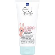 Intermed Eu Derma Babyderm Daily Skin Care Face & Body Hydrating & Protective Cream Бебешки & детски хидратиращ & защитен крем за лице & тяло с Омега 6 & 3 & есенциални мастни киселини 200ml
