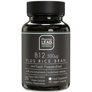 Pharmalead Black Range B12 500μg Plus Rice Bran 60veg.caps - Хранителна добавка с витамин B12 за гладко психологическо функциониране и намаляване на умората Pharmalead Black Range B12 500μg Plus Rice Bran 60veg.caps - Хранителна добавка с витамин B12 за гладко психологическо функциониране и намаляване на умората