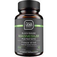 Pharmalead Black Range Magnesium 60 капсули - Хранителна добавка с магнезий, витамин B6 и билкови екстракти за нервната система, мускулите и намаляване на умората