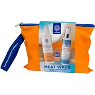 Garden Promo Heat Wave Suncare Bag 3 c Sun Sunscreen Face,Body Spray Organic Aloe Vera Spf50 150ml & Hair, Body Mist Smooth Ocean Wave 100ml & торбичка - Слънцезащитен лосион в спрей за лице, тяло с органично алое и екстракт от смокини Спрей за тяло, аромат на океанска роса Garden Promo Heat Wave Suncare Bag 3 c Sun Sunscreen Face,Body Spray Organic Aloe Vera Spf50 150ml & Hair, Body Mist Smooth Ocean Wave 100ml & торбичка - Слънцезащитен лосион в спрей за лице, тяло с органично алое и екстракт от смокини Спрей за тяло, аромат на океанска роса