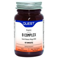 Quest B Complex Quick Release 60tabs - Бързо освобождаваща се хранителна добавка с витаминен комплекс В за здрава нервна система Quest B Complex Quick Release 60tabs - Бързо освобождаваща се хранителна добавка с витаминен комплекс В за здрава нервна система