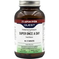Quest Super Once a Day Timed Release Хранителна добавка с мултивитамини и минерали с бавно освобождаване за енергия и тонус 75tabs Quest Super Once a Day Timed Release Хранителна добавка с мултивитамини и минерали с бавно освобождаване за енергия и тонус 75tabs