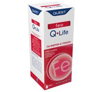 Quest Fero Q-Life Хранителна добавка с течно желязо за енергия и тонизиране на тялото, с вкус на портокал и мед  200ml Quest Fero Q-Life Хранителна добавка с течно желязо за енергия и тонизиране на тялото, с вкус на портокал и мед  200ml