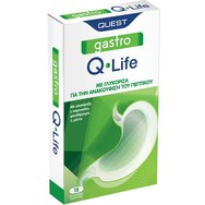 Quest Gastro Q-Life 15 Chew.tabs - Хранителна добавка с масло от мента, екстракт от женско биле, минерали и аминокиселини за улесняване на храносмилането и облекчаване на храносмилателни проблеми с натурален вкус на мента и касис. Quest Gastro Q-Life 15 Chew.tabs - Хранителна добавка с масло от мента, екстракт от женско биле, минерали и аминокиселини за улесняване на храносмилането и облекчаване на храносмилателни проблеми с натурален вкус на мента и касис.