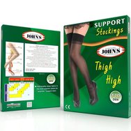 John\'s Elastic Thigh High Support Stockings 140 Den 19-22mmHg Size 4 Код 214545, 1 чифт- Black