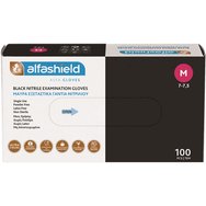 AlfaShield Black Nitrile Examination Gloves 100 бр - Medium - Черни нитрилни ръкавици за преглед без прах AlfaShield Black Nitrile Examination Gloves 100 бр - Medium - Черни нитрилни ръкавици за преглед без прах