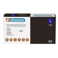 AlfaShield Black Nitrile Examination Gloves 100 бр - Large - Черни нитрилни ръкавици за преглед без прах AlfaShield Black Nitrile Examination Gloves 100 бр - Large - Черни нитрилни ръкавици за преглед без прах