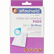 AlfaShield Sterile Self-Adhesive Pads 5 бр - 8x10cm - Стерилни самозалепващи се подложки AlfaShield Sterile Self-Adhesive Pads 5 бр - 8x10cm - Стерилни самозалепващи се подложки