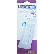 AlfaShield Sterile Self-Adhesive Pads 5 бр - 9x25cm - Стерилни самозалепващи се подложки