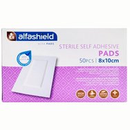 AlfaShield Sterile Self-Adhesive Pads 50 бр - 8x10cm - Стерилни самозалепващи се подложки AlfaShield Sterile Self-Adhesive Pads 50 бр - 8x10cm - Стерилни самозалепващи се подложки