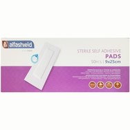 AlfaShield Sterile Self-Adhesive Pads 50 бр - 9x25cm - Стерилни самозалепващи се подложки
