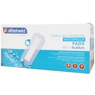 AlfaShield Sterile Self-Adhesive Waterproof Pads Водоустойчиви стерилни залепващи подложки Водоустойчиви 50 бр - 9x20cm