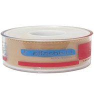 AlfaShield Alfa Plast Fabric Medical Tape Rolls Самозалепваща се платнена лента за здраво фиксиране на подложки и бинтове Бежово 1 бр. - 5m x 1.25cm