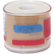 AlfaShield Alfa Plast Fabric Medical Tape Rolls Бежов 1 бр - 5m x 5cm - Самозалепваща се платнена лента за здраво фиксиране на подложки и бинтове