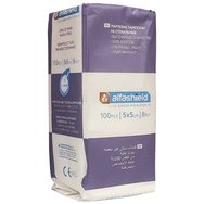 AlfaShield Gauze Swabs 5x5cm 8ply 100 парчета - Нестерилна марля Прост AlfaShield Gauze Swabs 5x5cm 8ply 100 парчета - Нестерилна марля Прост